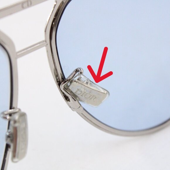 Pre-Owned Dior DiorEssential A2U Aviator Sunglasses in Silver & Gold - Picture 12 of 15